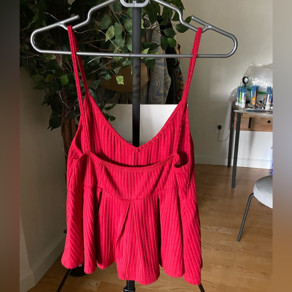 Shein red tank top size L
